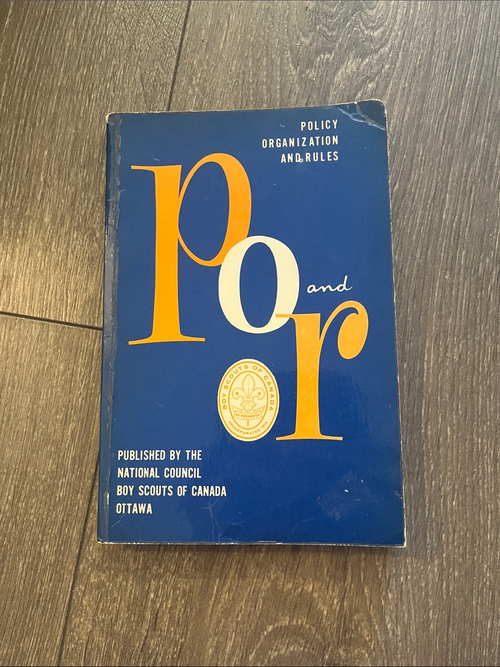 Policy Organization and RulesVintage Boy Scouts of Canada Manual Po and r